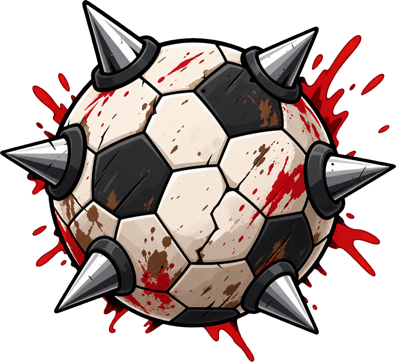 FootBrawl spiked football logo